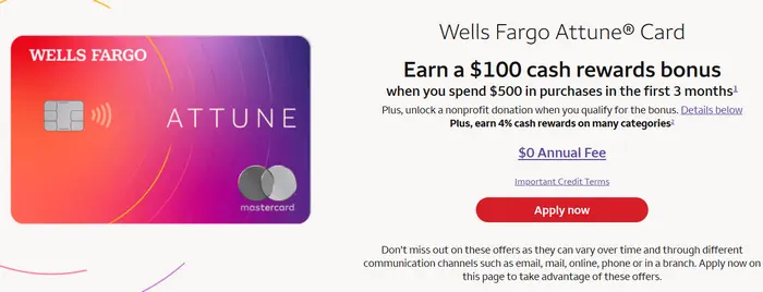 Wells Fargo Attune Card Wells Fargo Attune Card
