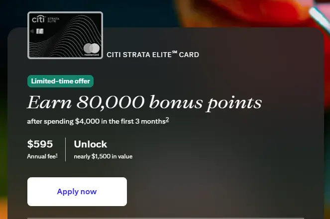 Apply for the Citi Strata Elite Apply for the Citi Strata Elite